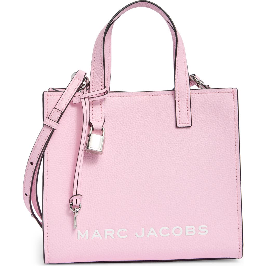 Shop Marc Jacobs Mini Grind Top Handle Satchel In Bubblegum