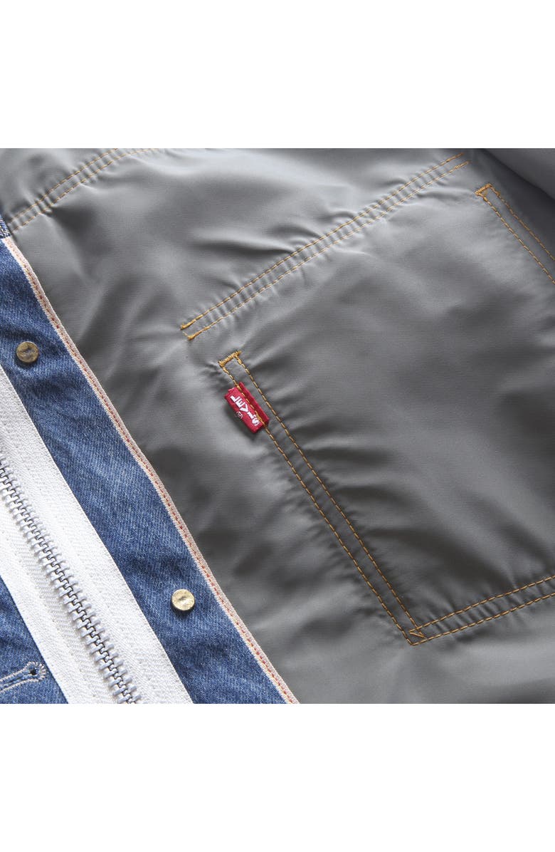 Sacai Gender Inclusive Levi's<sup>®</sup> Denim x Nylon Twill Reversible Jacket, Alternate, color, 