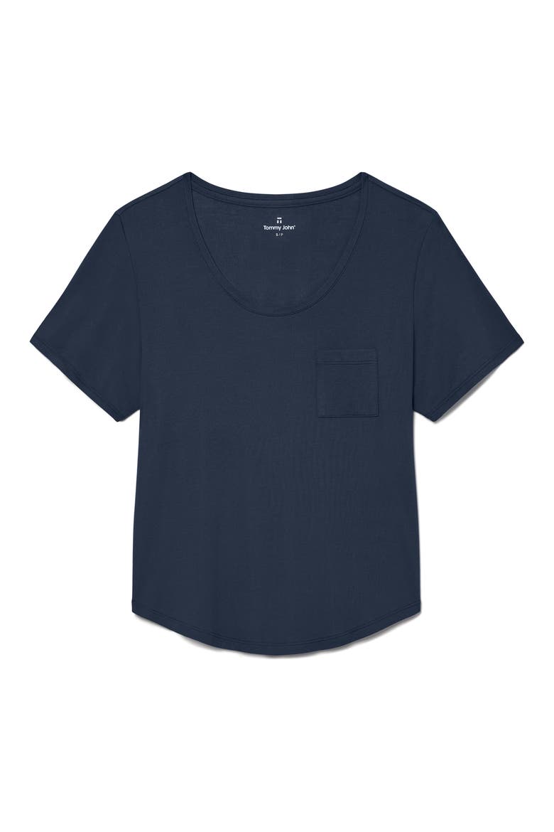 Second Skin Sleep Tee, Alternate, color, BLUE