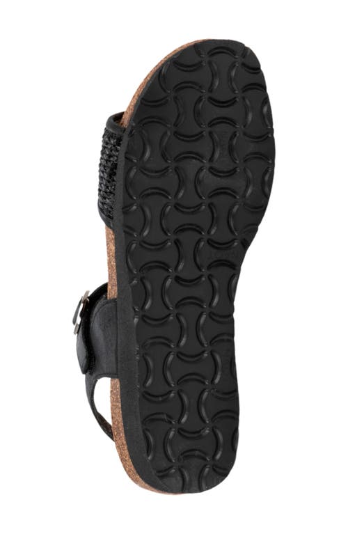 Naot Sabrina Sandal In Shiny Black Leather/black