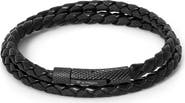 Thompson of London Chelsea Leather Double Wrap Bracelet