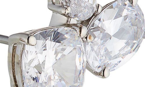 Nadri Shine On Cluster Stud Earrings In Silver
