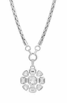 Multi Shape Cubic Zirconia Pendant Necklace