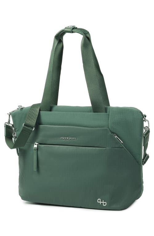 Hedgren Kicho Rfid Laptop Tote In Duck Green