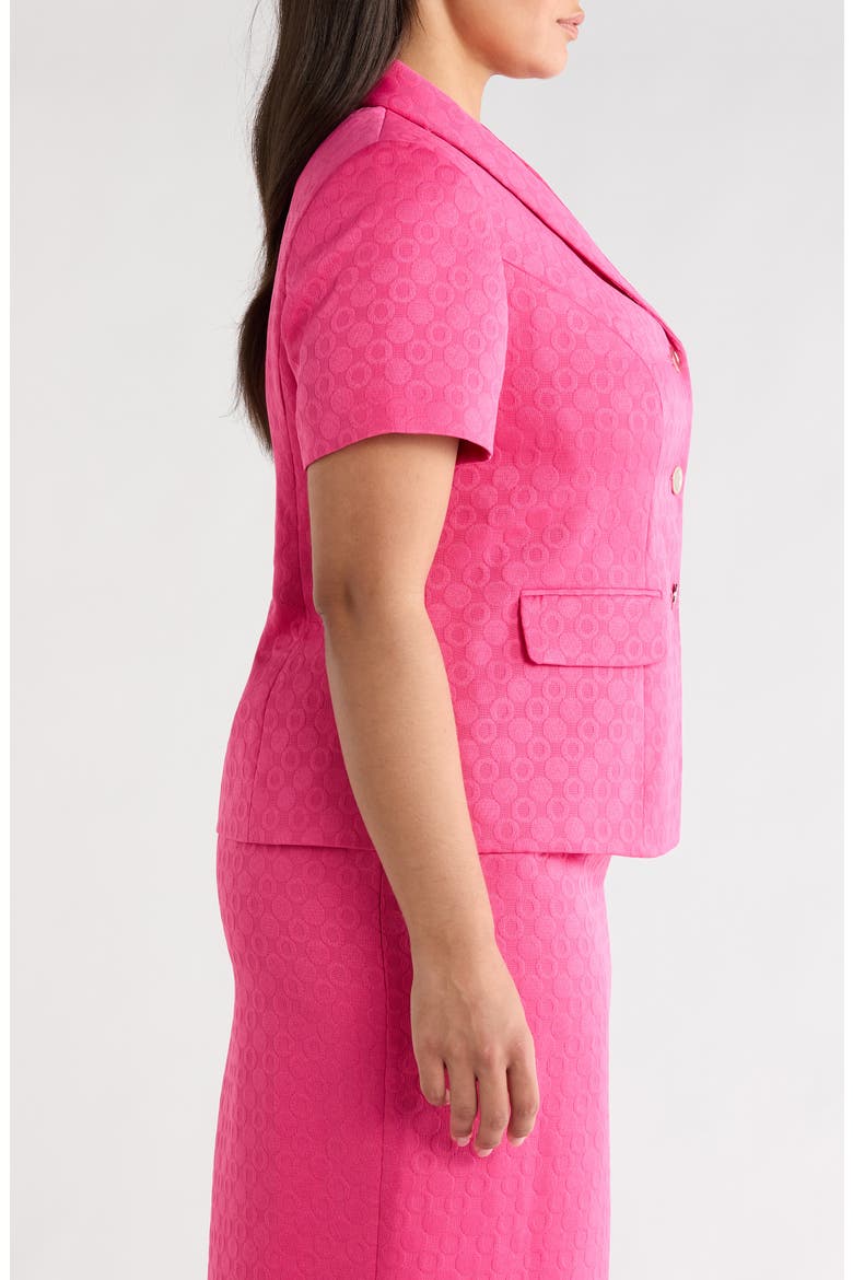 Jacquard Three-Button Jacket, Alternate, color, PINK PERFECTION