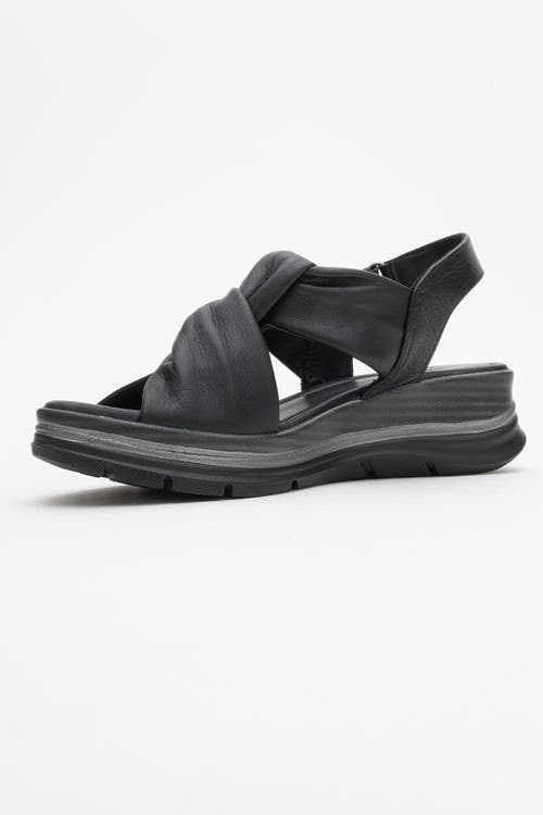 Forever & Always Shoes Oara Leather Sandal In Black