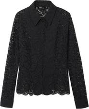 Desigual Saga Stretch Button-Up Top