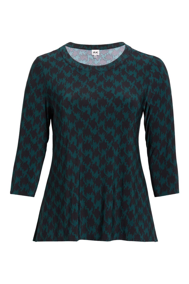 Sharkbite Stretch Top, Alternate, color, ANNE BLACK/ TREELINE