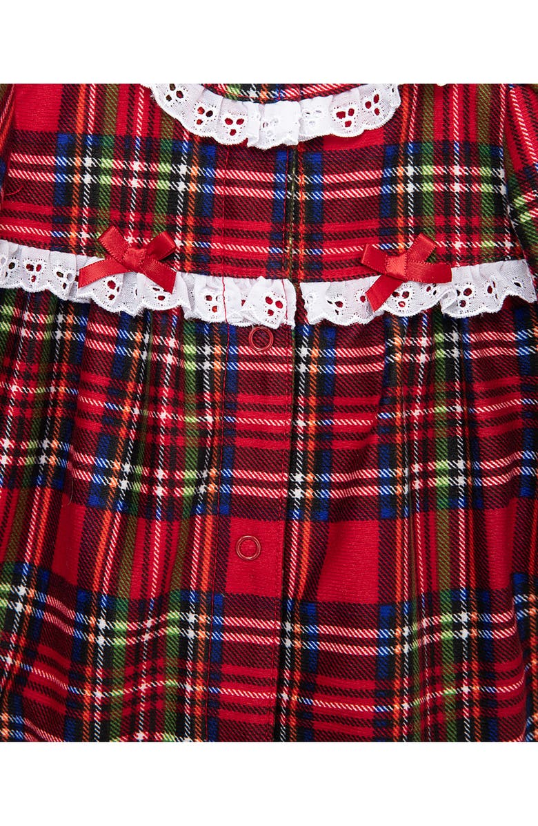 Little Me Plaid Footie, Alternate, color, Plaid