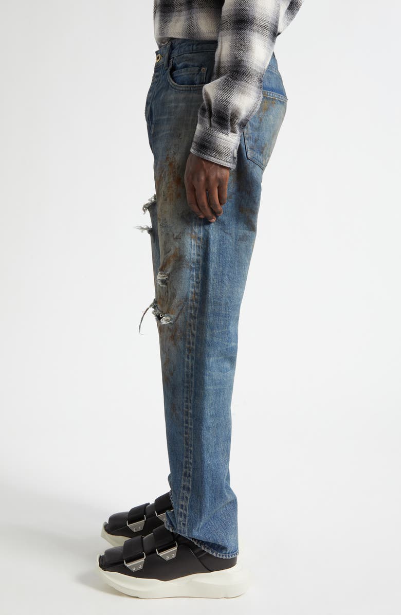 Rick Owens DRKSHDW Kurdt Destroyed Jeans, Alternate, color, Vintage Wash
