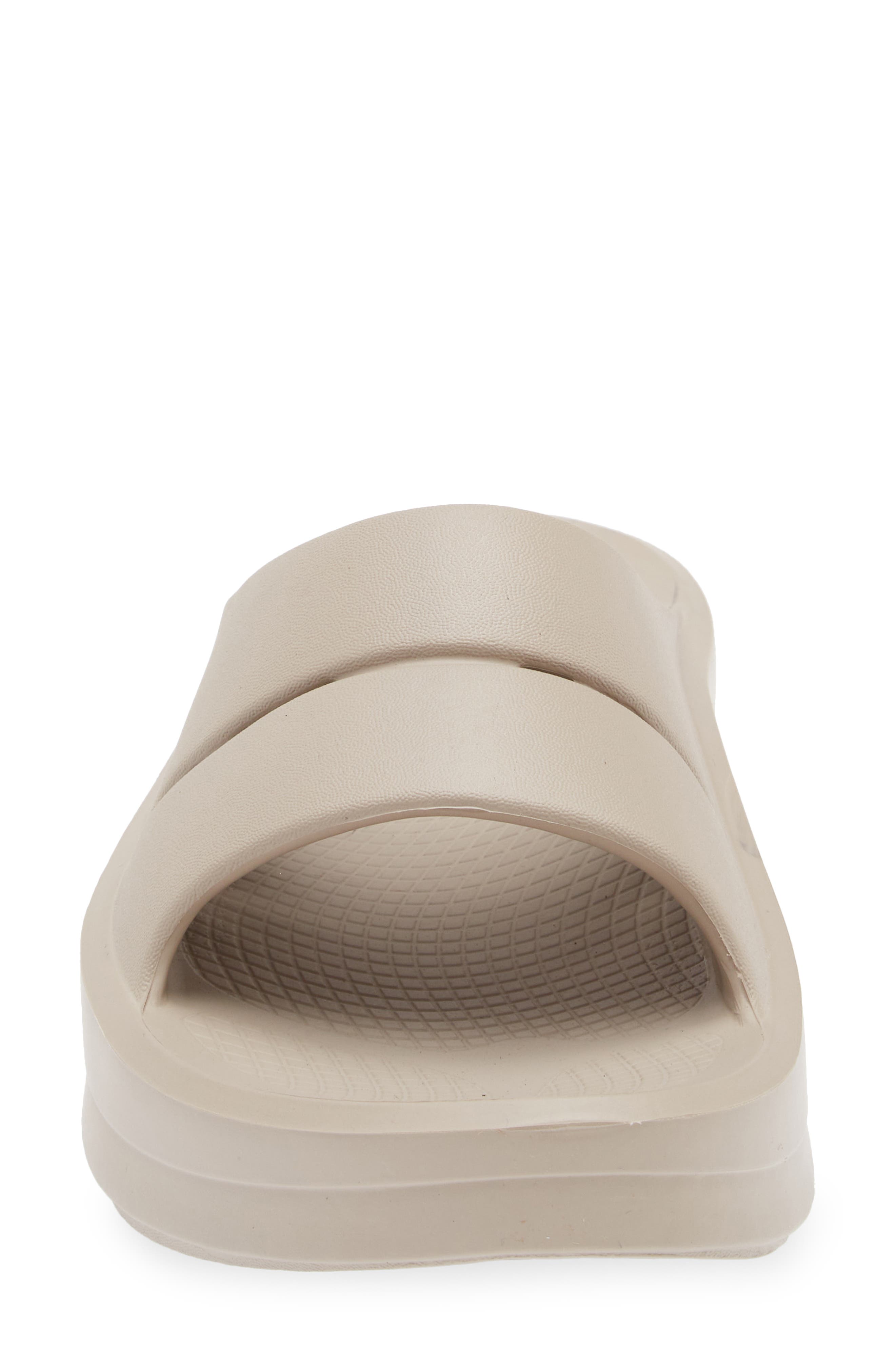 Oofos OOmega OOahh Slide Sandal, Alternate, color, Nomad