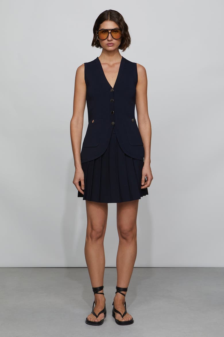 Zoe Knit Vest, Alternate, color, Dark Navy