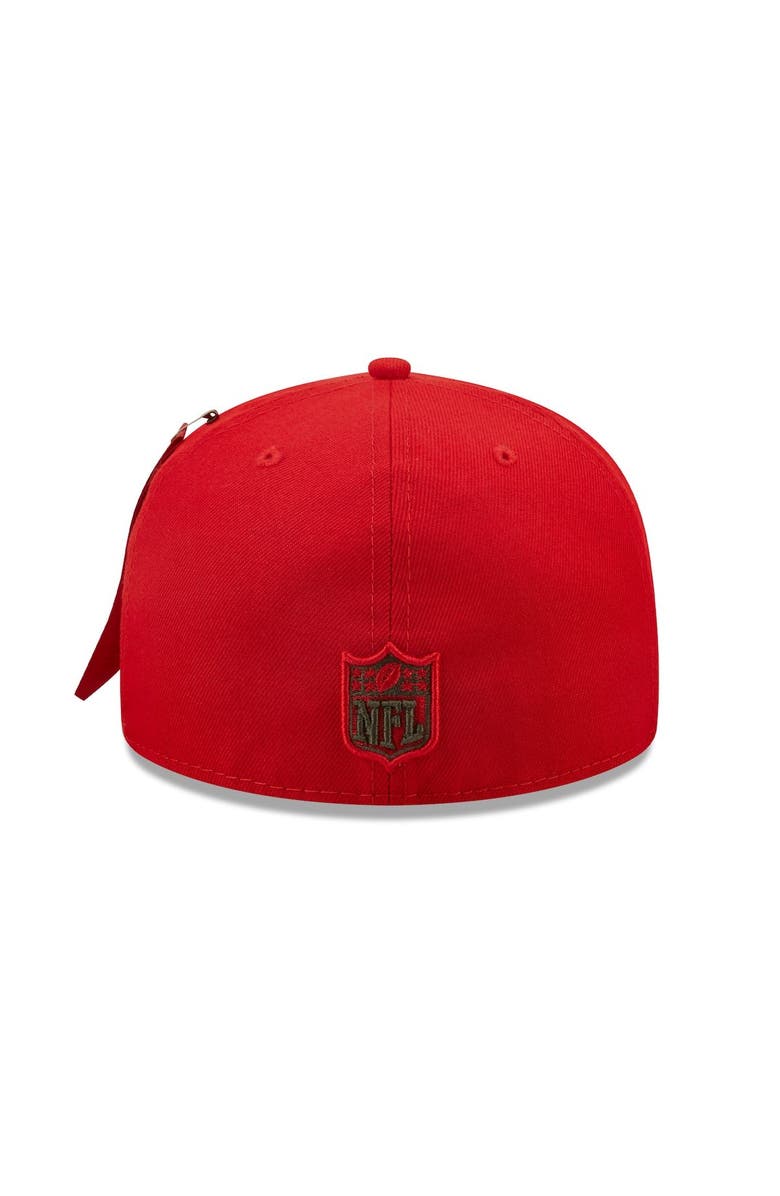 New Era x Alpha Industries Men's New Era x Alpha Industries Scarlet Tampa Bay Buccaneers Alpha 59FIFTY Fitted Hat, Alternate, color, Scarlet
