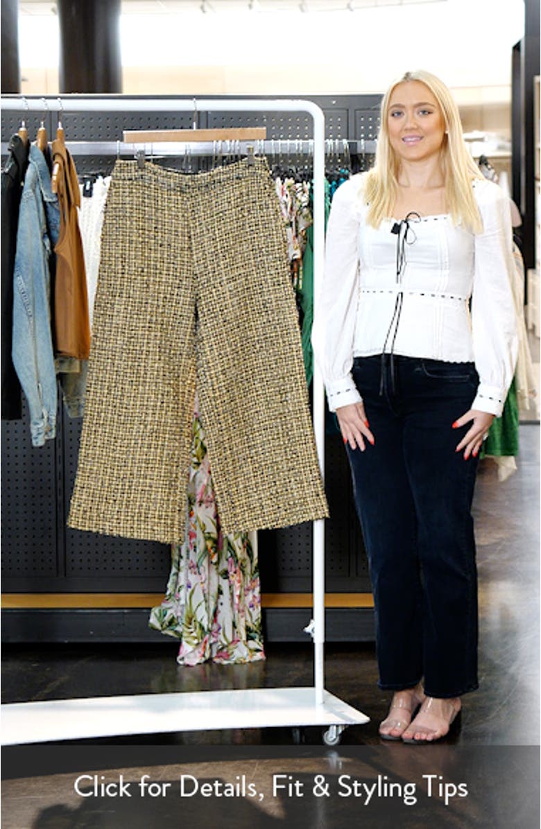 Premium Tweed Culotte Pants, sales video thumbnail