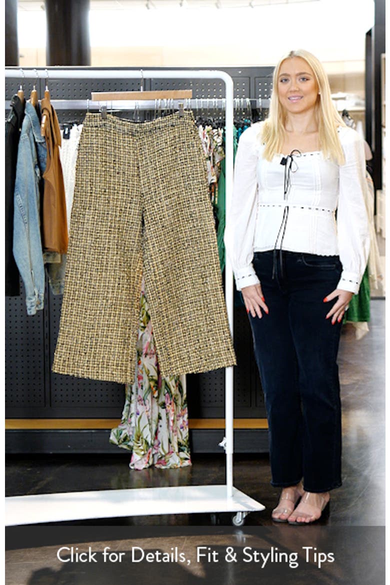 Premium Tweed Culotte Pants video