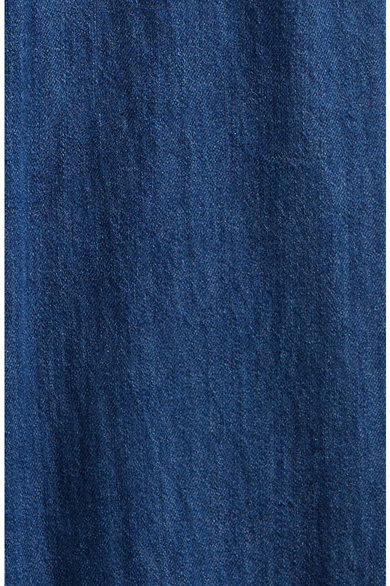 Kids' Embroidered Detail Denim Jumpsuit, Alternate, color, MID VINTAGE
