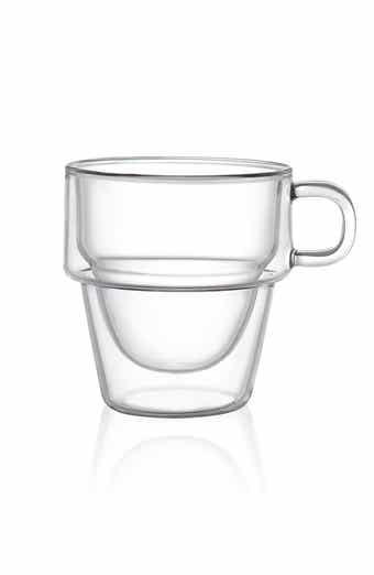 JoyJolt Stoiva Stackable Double Wall Espresso Cup - Set of 4