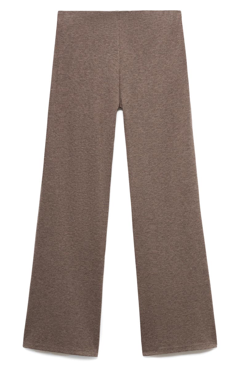 MANGO Knit Pants, Alternate, color, Medium Brown