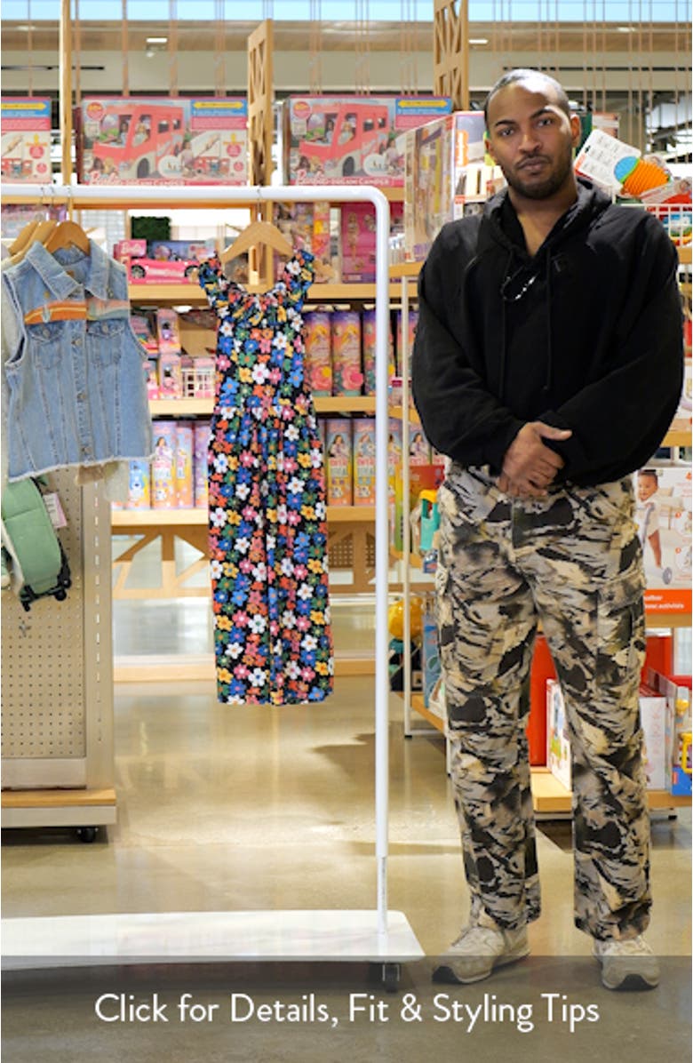 Kids' Floral Ruffle Jumpsuit, sales video thumbnail