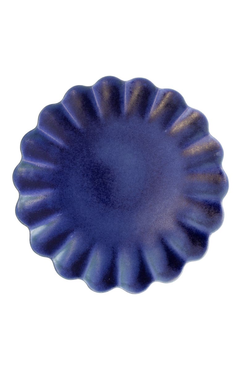 LEMIEUX ET CIE Dhalia Stoneware 4-Piece Salad Plate Set, Alternate, color, Blue