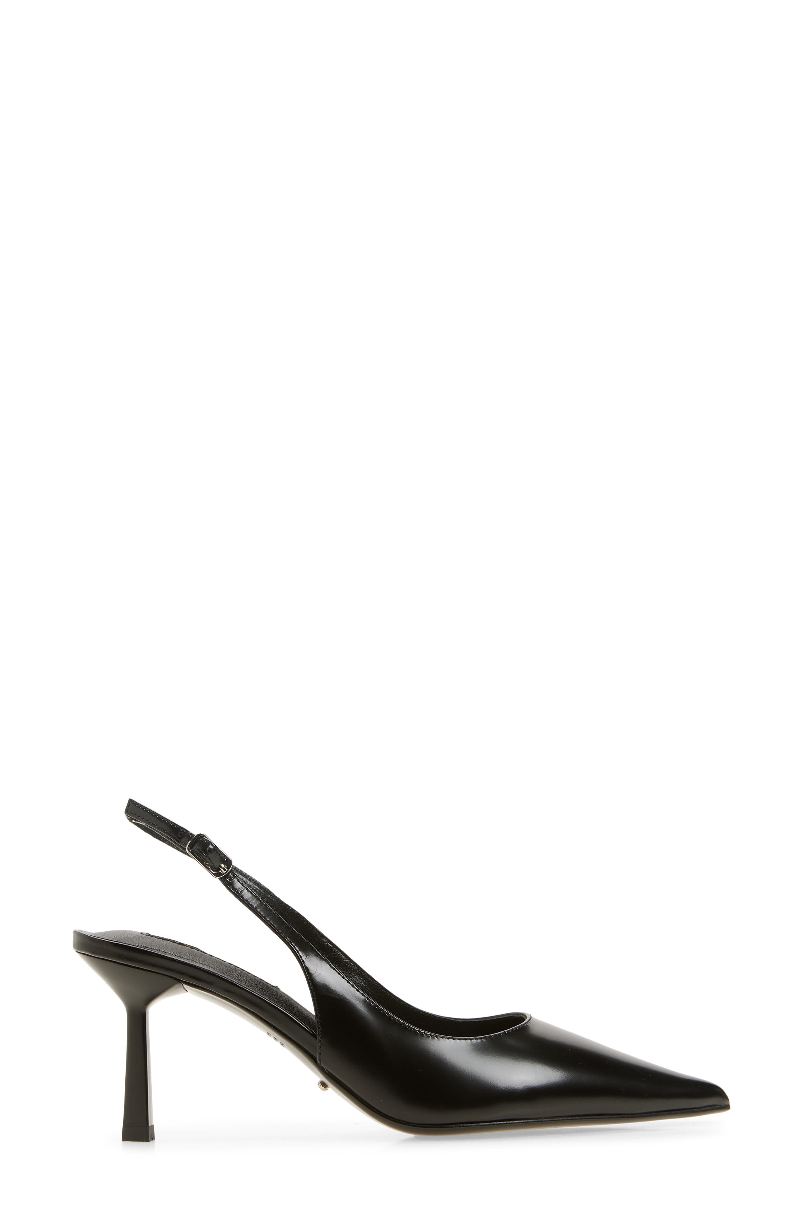 Tony Bianco Baz Pointed Toe Slingback Pump, Alternate, color, Black High Shine