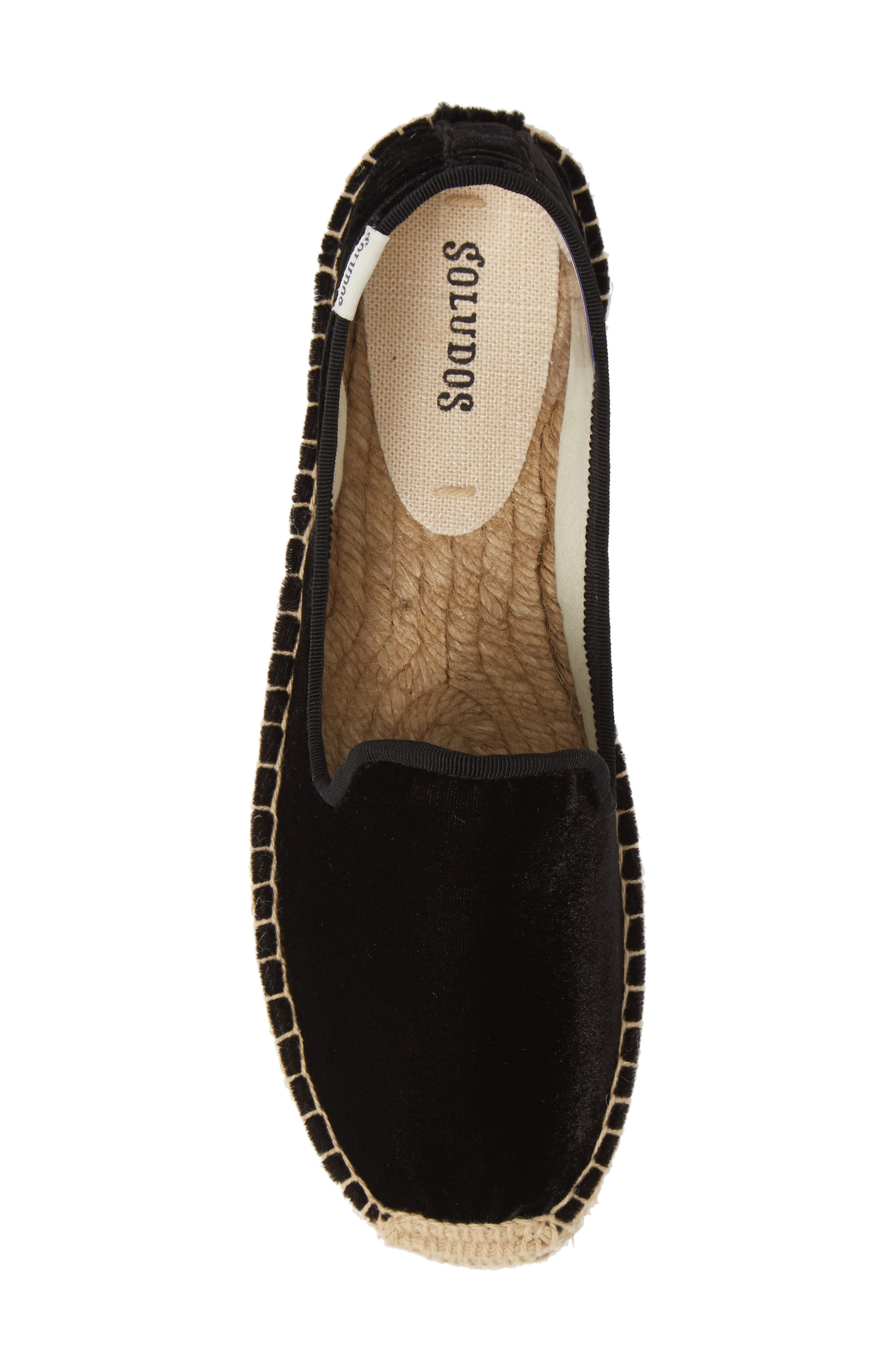 Soludos Platform Smoking Slipper Espadrille, Alternate, color, 