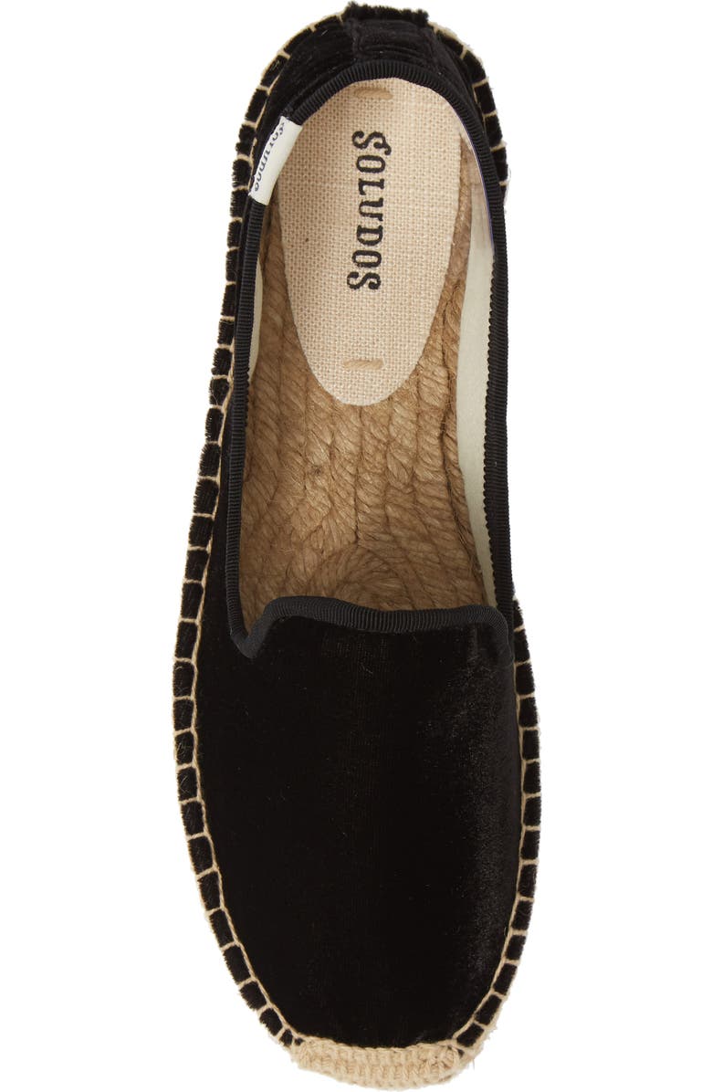 Soludos Platform Smoking Slipper Espadrille, Alternate, color,