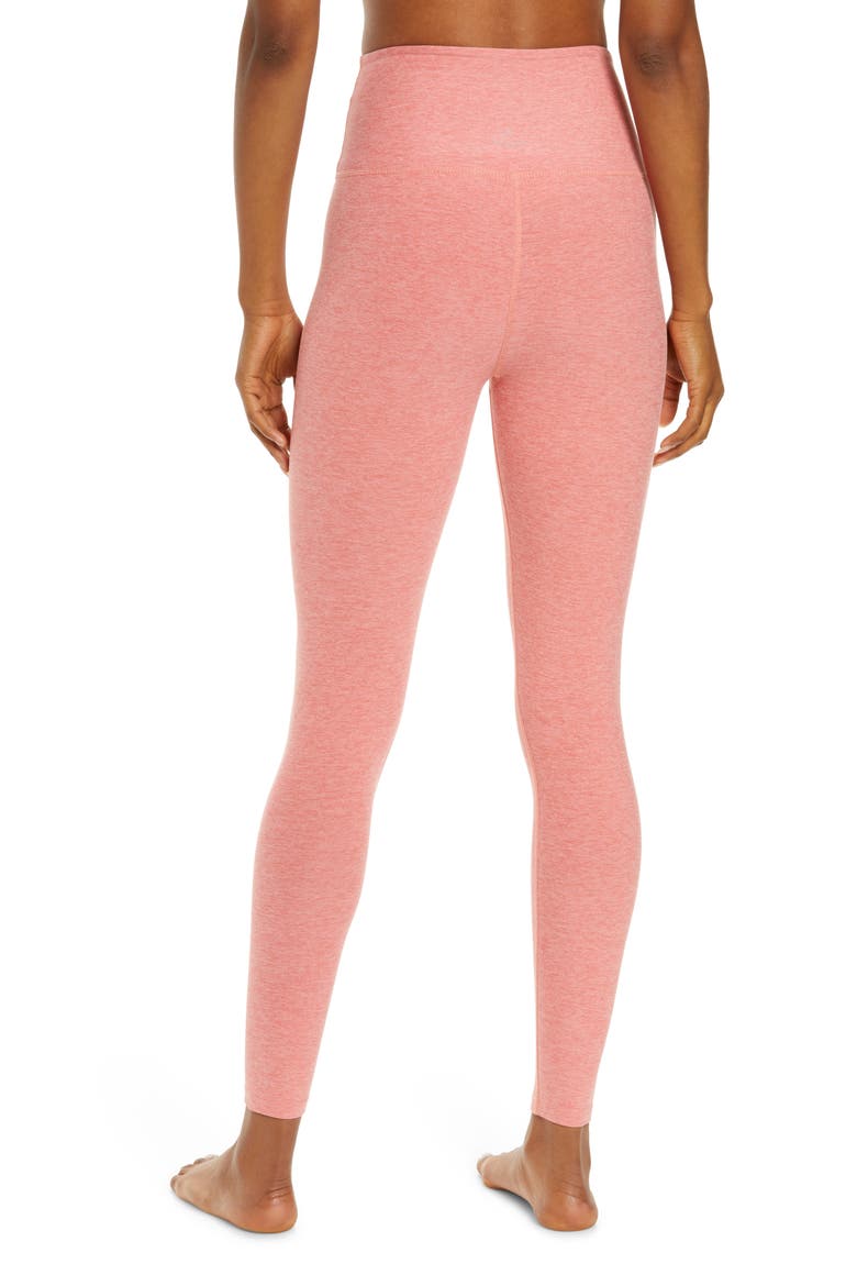 Caught in the Midi High Waist Leggings, Alternate, color, CHILLI RED HEATHER