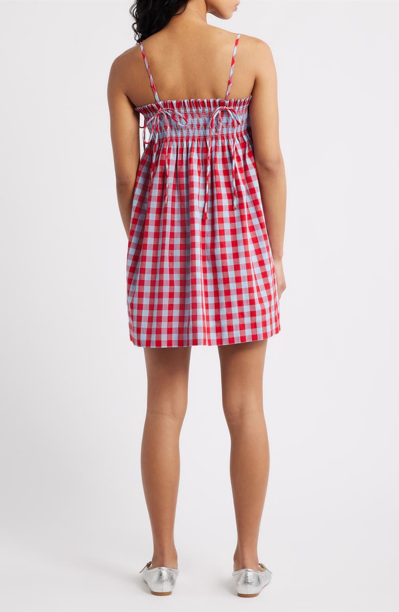 Damson Madder Lilo Plaid Minidress, Alternate, color, Blue/ Red