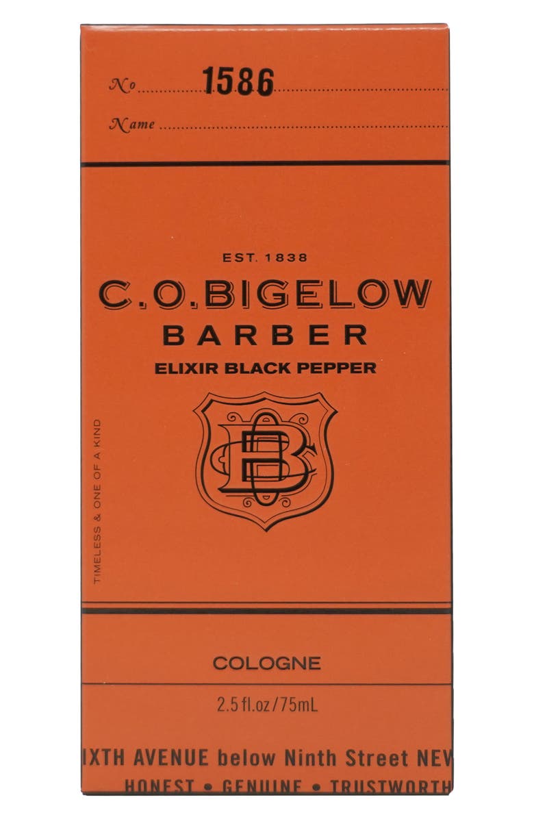 C.O. Bigelow Elixir Black Pepper Apothecary Box, Cologne + Hair & Body Wash $62 Value, Alternate, color, 