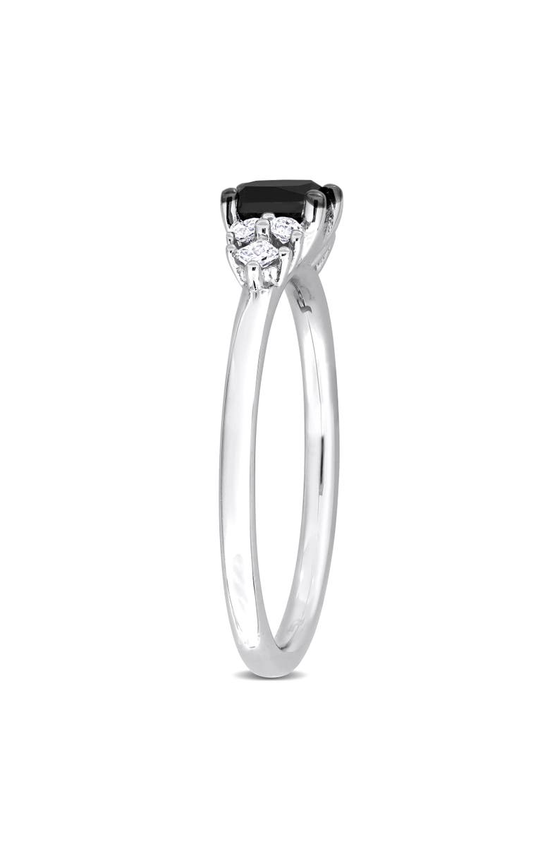 Julianna B. Black & White Diamond Princess-Cut Seven-Stone Ring 14k, Alternate, color, 14K White Gold