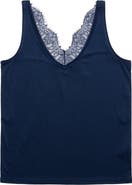 Mavi Jeans Lace Trim Jersey Tank