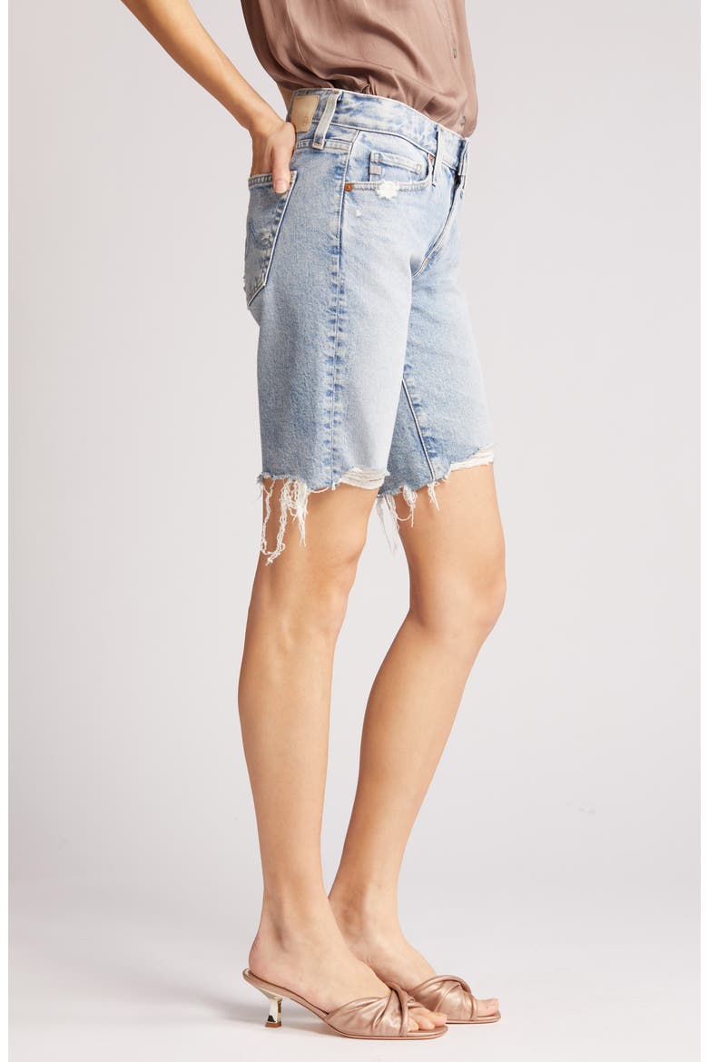 Nikki Ripped Denim Bermuda Shorts, Alternate, color, APPARITION