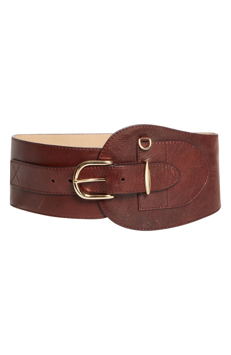Zimmermann Malley Wide Belt, Main, color, Burgundy