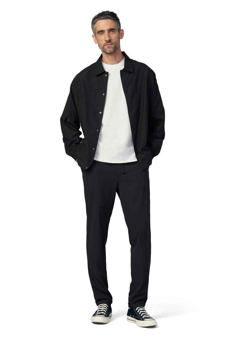 The Laird Slim Fit Drawstring Waist Pants, Alternate, color, BLACK