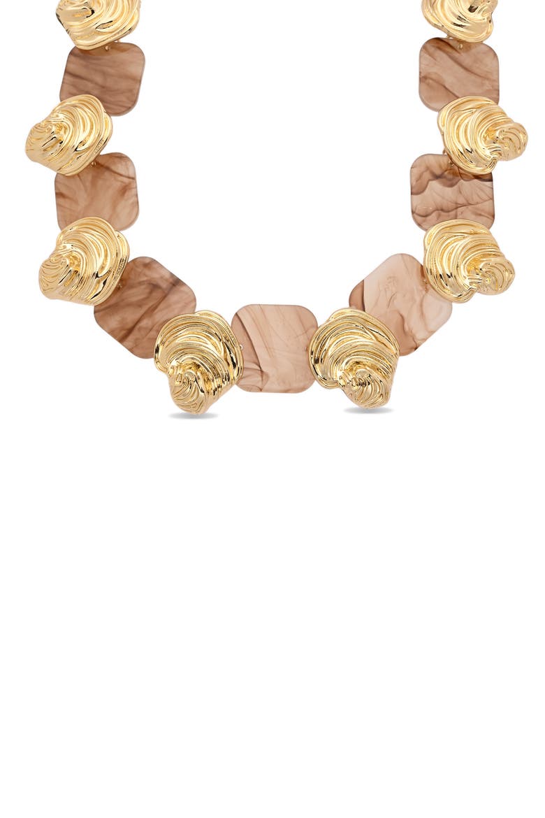 Lillian Statement Necklace, Main, color, GOLD