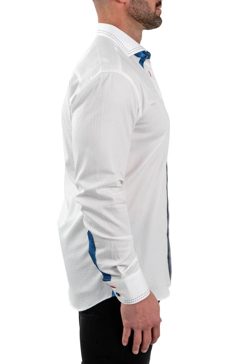 Maceoo Einstein Jacqcloud White Button-Up Shirt, Alternate, color, 