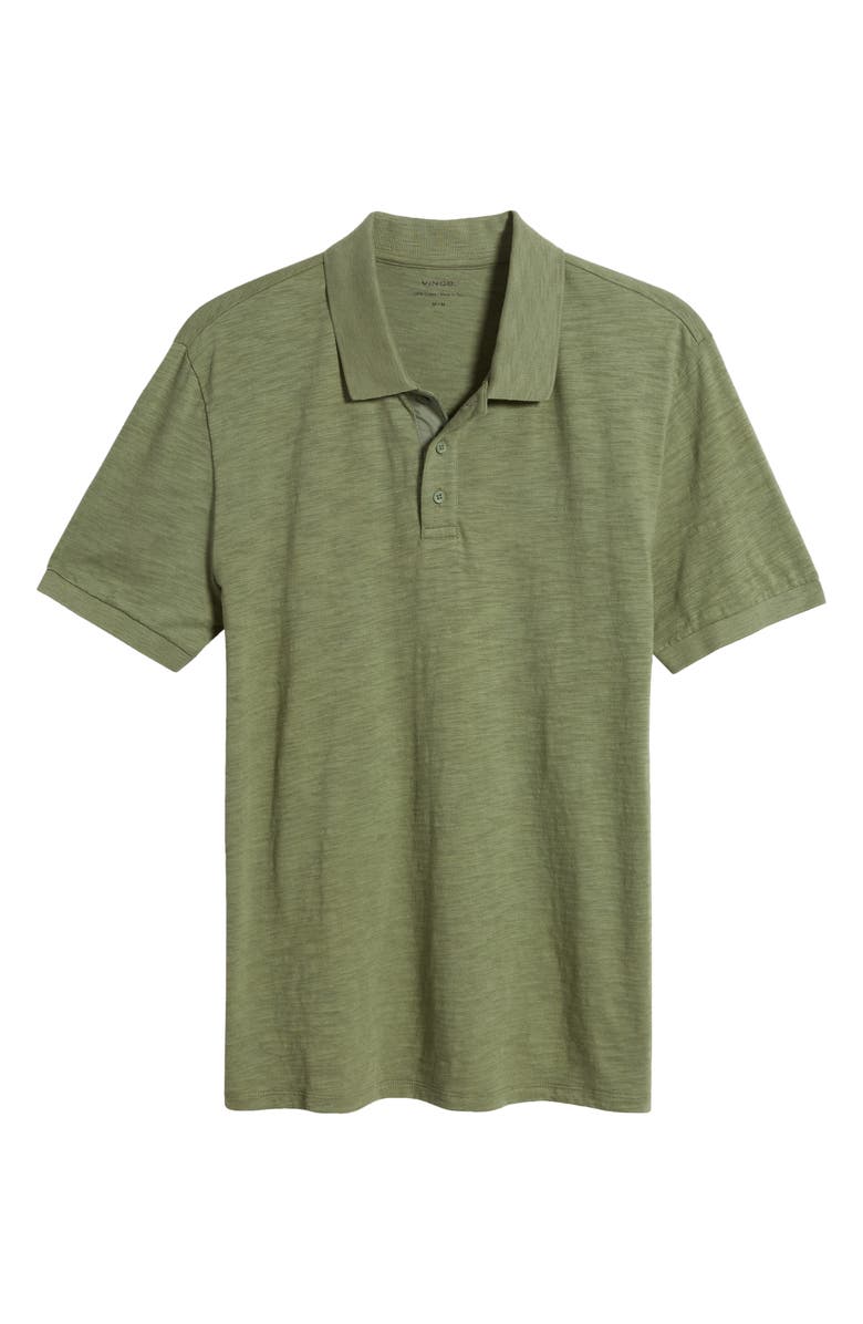 Vince Cotton Slub Jersey Polo, Alternate, color, Artichoke