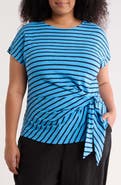 Caslon® Drop Shoulder Tie Front Top