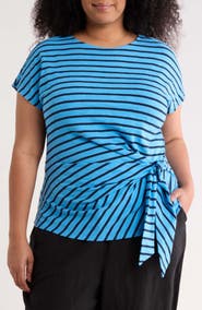 Caslon® Drop Shoulder Tie Front Top