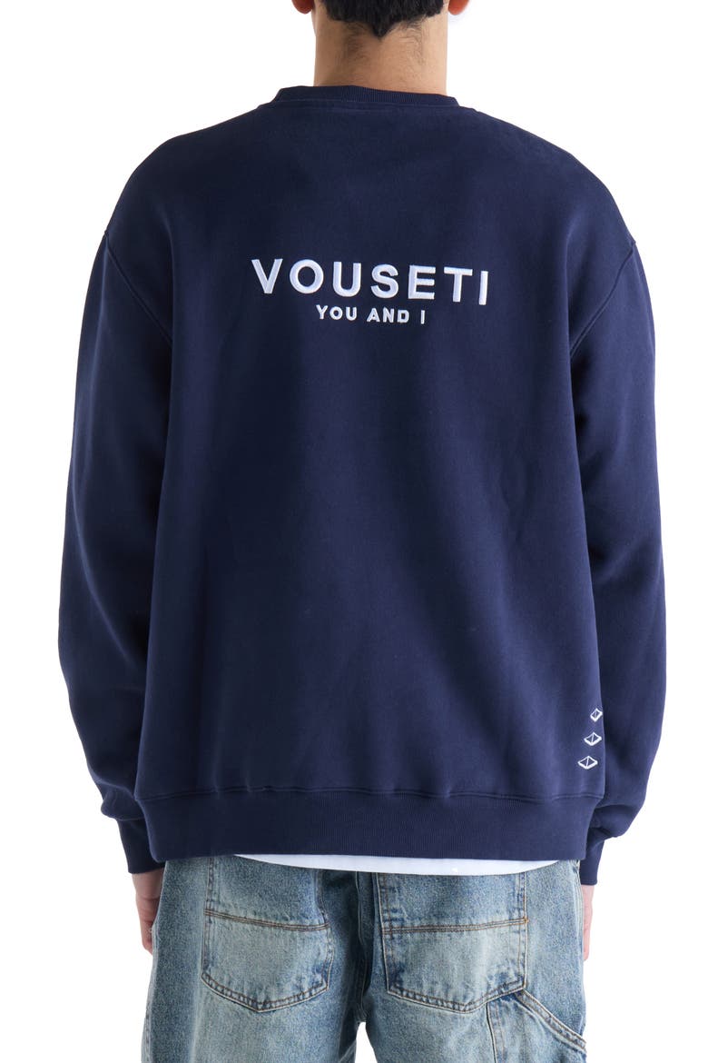 OG Fleece Crewneck Sweatshirt, Alternate, color, NAVY