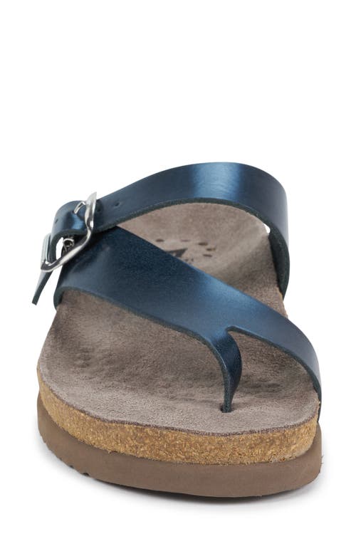 Mephisto Helen Toe Loop Sandal In Blue