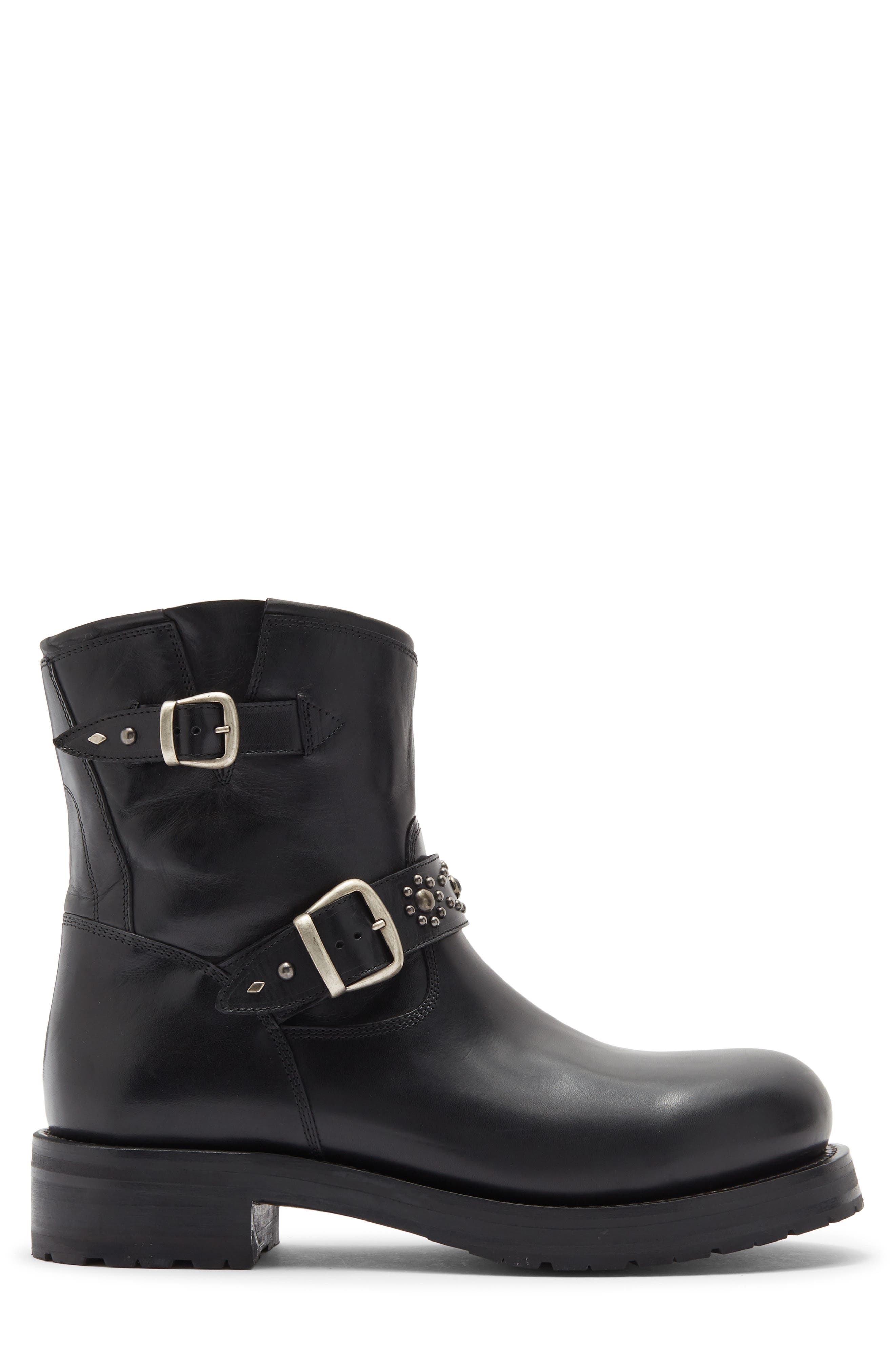 8-Inch Rider Boot, Alternate, color, BLACK LEATHER