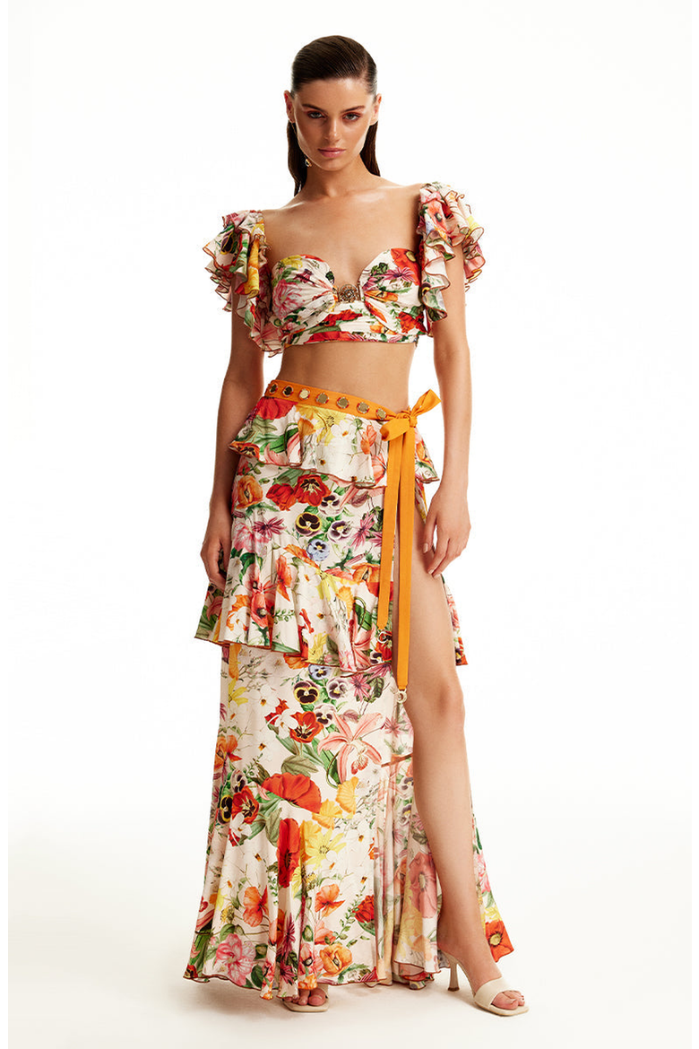 Sally Skirt, Main, color, Printed Ecru