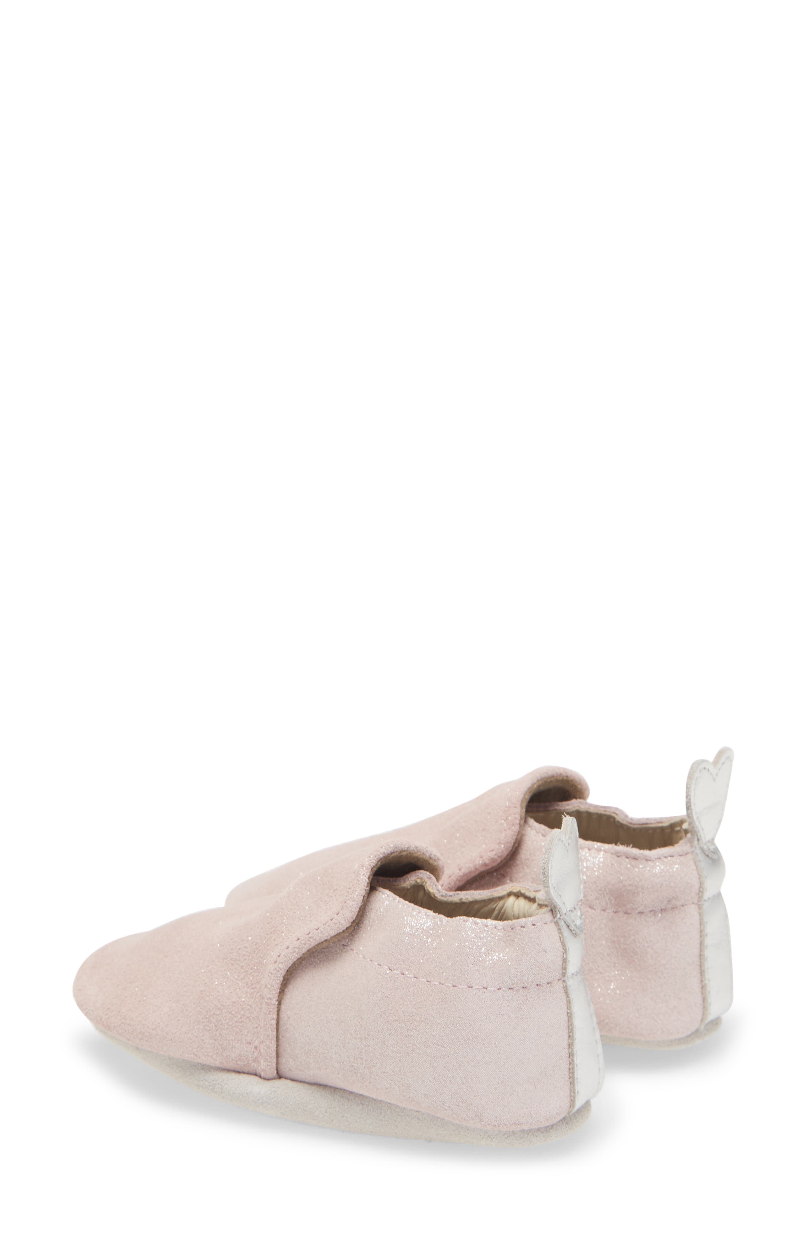 Shimmer Crib Shoe, Alternate, color, PINK