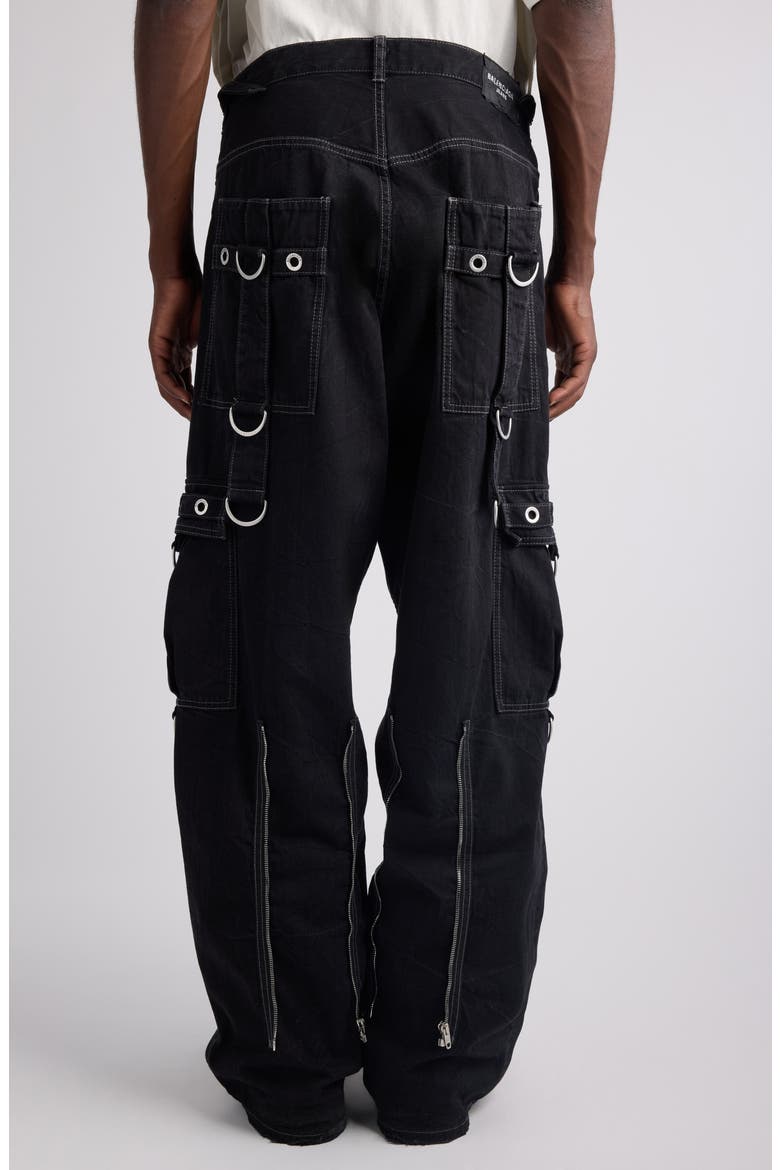 Cotton D-Ring Cargo Pants, Alternate, color, 1071 LIGHTWEIGHT BLACK
