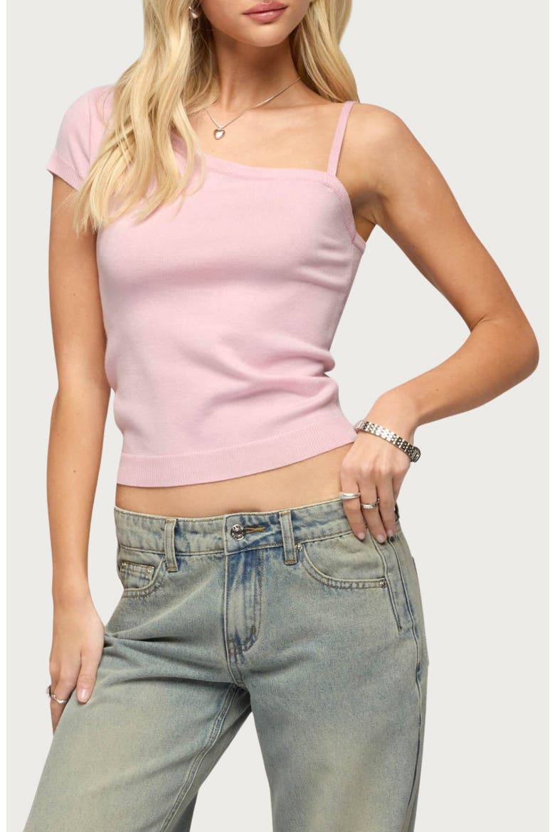 Lorelai Asymmetric Knit Top, Main, color, PINK