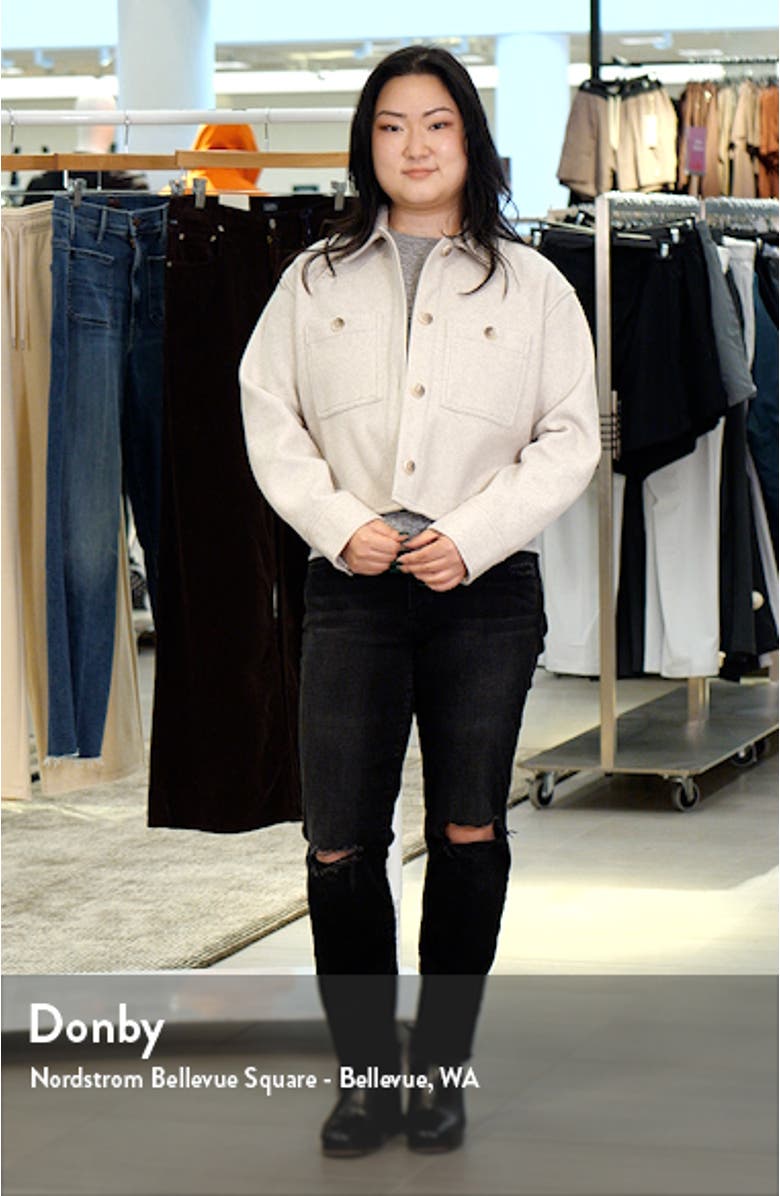 Crop Shacket, sales video thumbnail