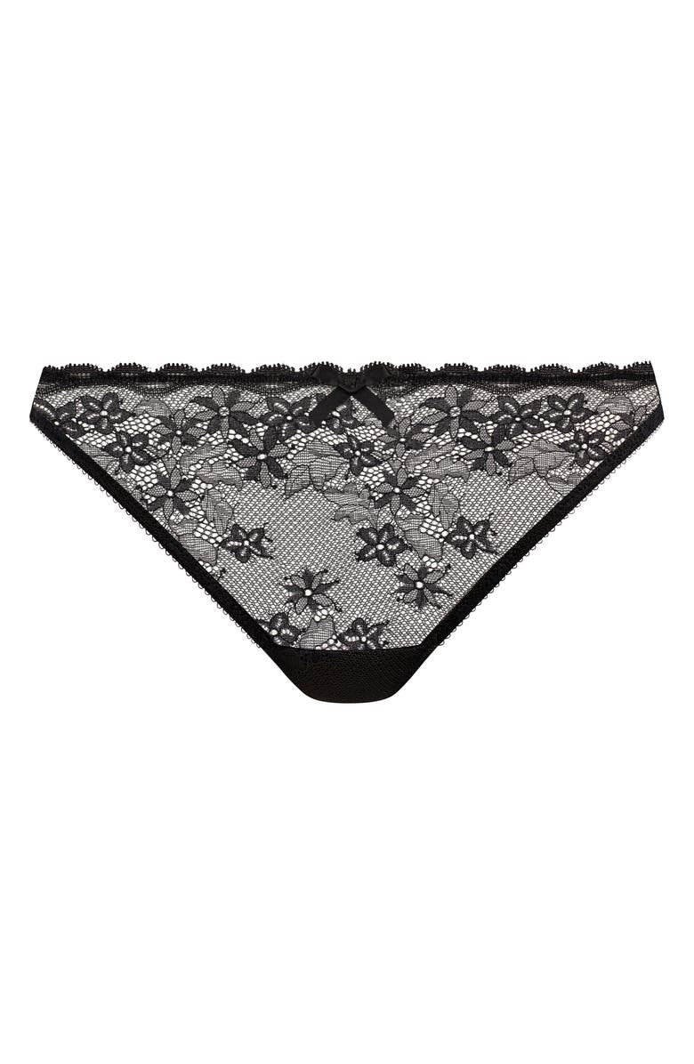 Freya Quinn Brazilian Thong, Alternate, color, Black
