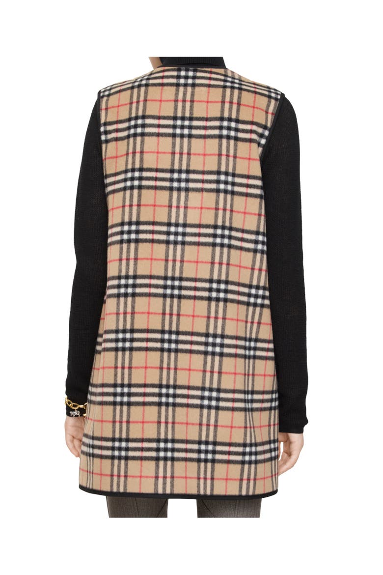 Check Wool Cashmere Warmer, Alternate, color, Archive beige